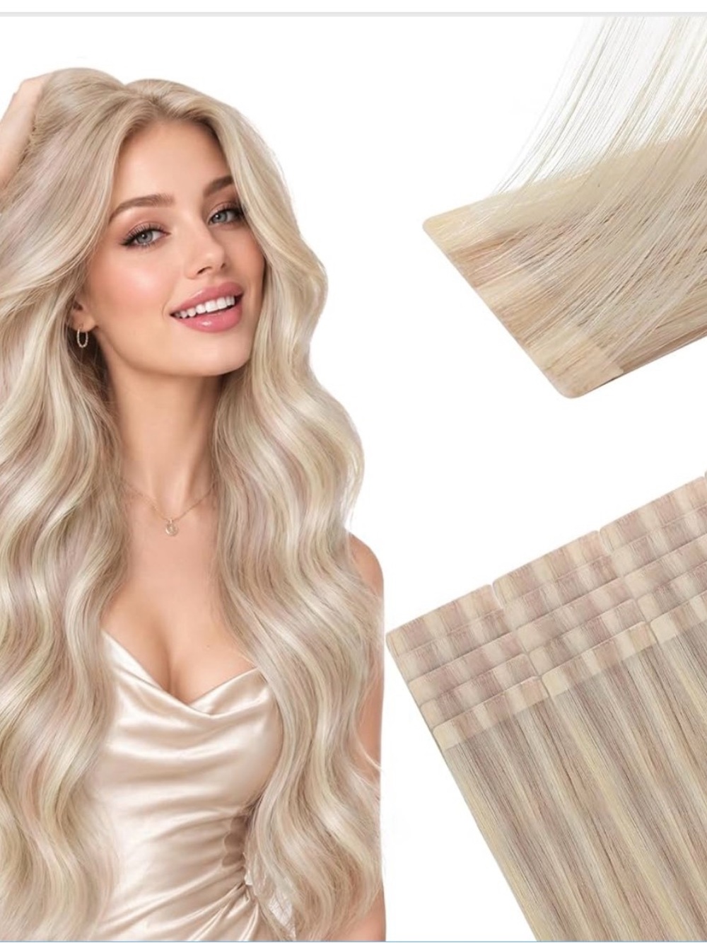 Sunny Hair Invisi Edge Tape in Hair Extensions Blonde Highlights 20 Inch
20 Pcs,